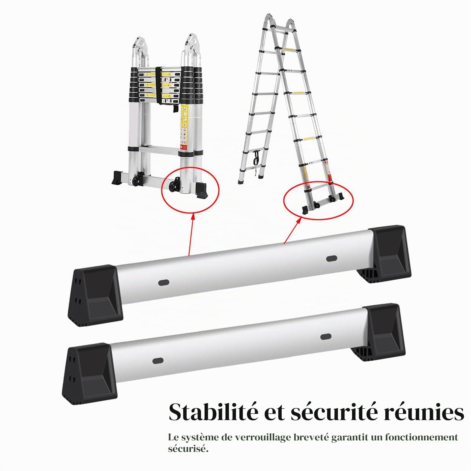 Generic En alliage d'aluminium de qualité supérieure pour échelle télescopique, barre d'équilibre, échelle télescopique
