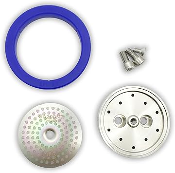 Tune Up kit Made for Gaggia Classic. Upgraded Stainless Steel Shower Holder. IMS Precision Nanotech Shower Screen GA200NT, Cafelat Silicone Gasket and All Screws Custom Tune Up Kit