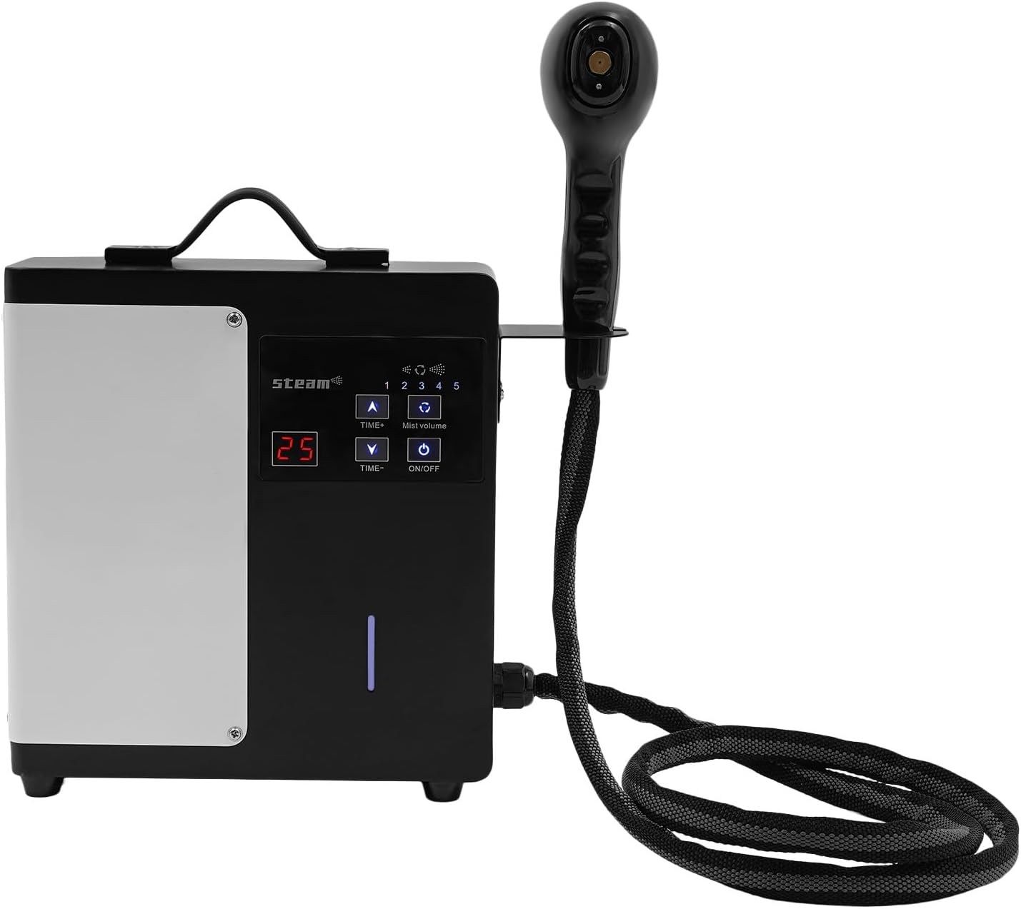 Nano Hair Steamer, 110V 1250W Professional Nano Spray Vaporizer, Hairdressing Salon Nano Blue Light Micro Mist Vaporizer for Hair Care and Hair Restoration