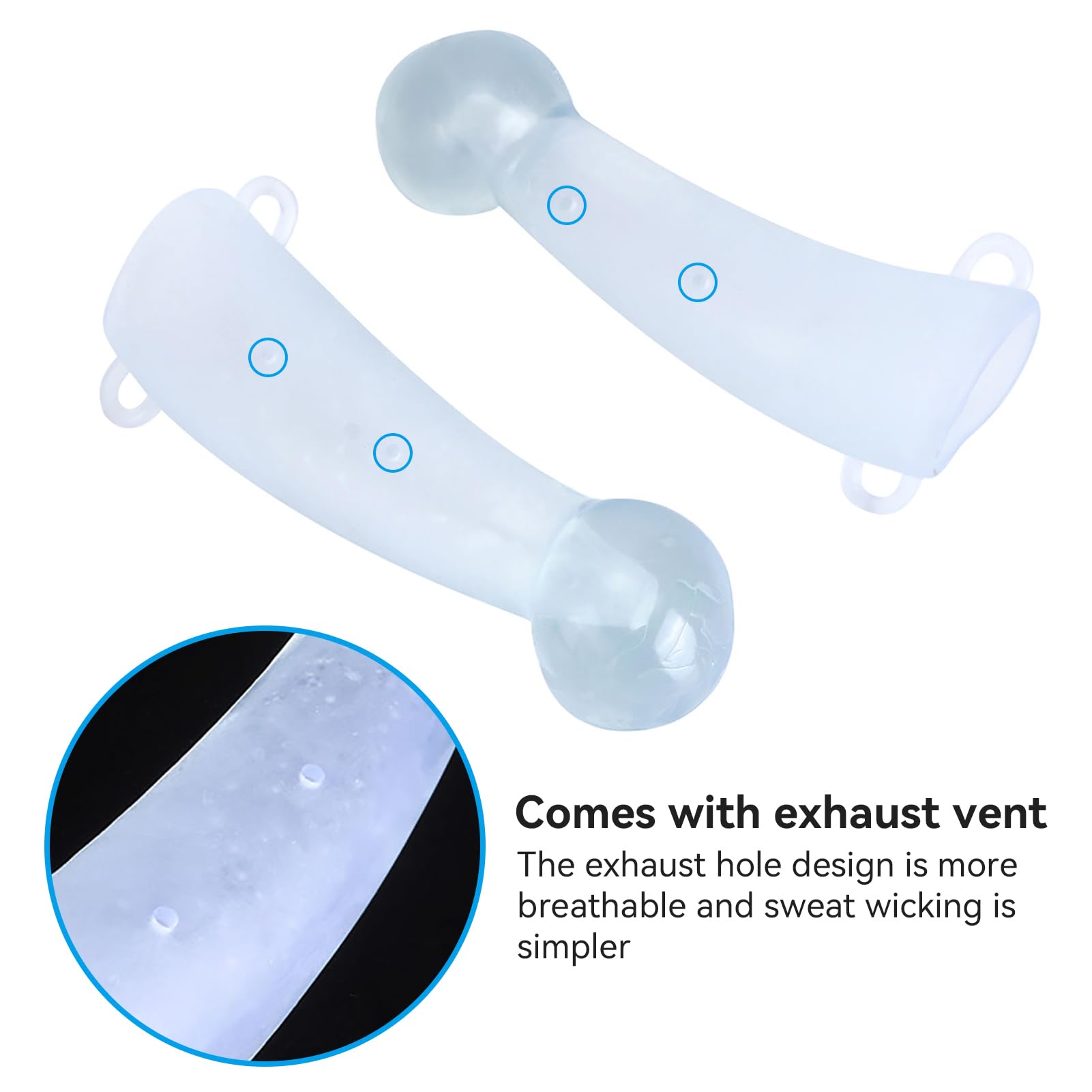 Gsycle Goat Horn Covers, 2PCS Cow Horns Cattle Horn Protectors Calf Cattle Bull Cow Horn Cover Cow Horn Protector Round Cornered for Anti-Collision