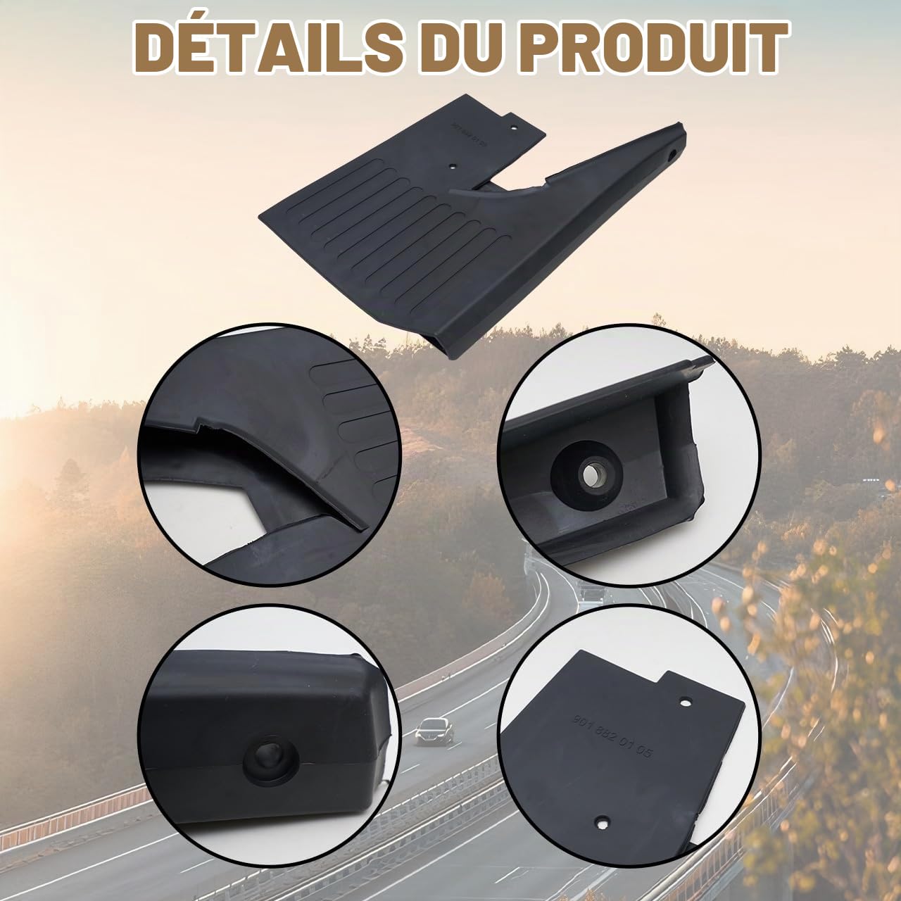 MP&PV Auto Parts Sprinter Mud Flaps Front Wheel 2 Pcs Left and Right for Mercedes Van Sprinter W901 W902 W903 W904 1995-2006 OE:9018820105,9018820405