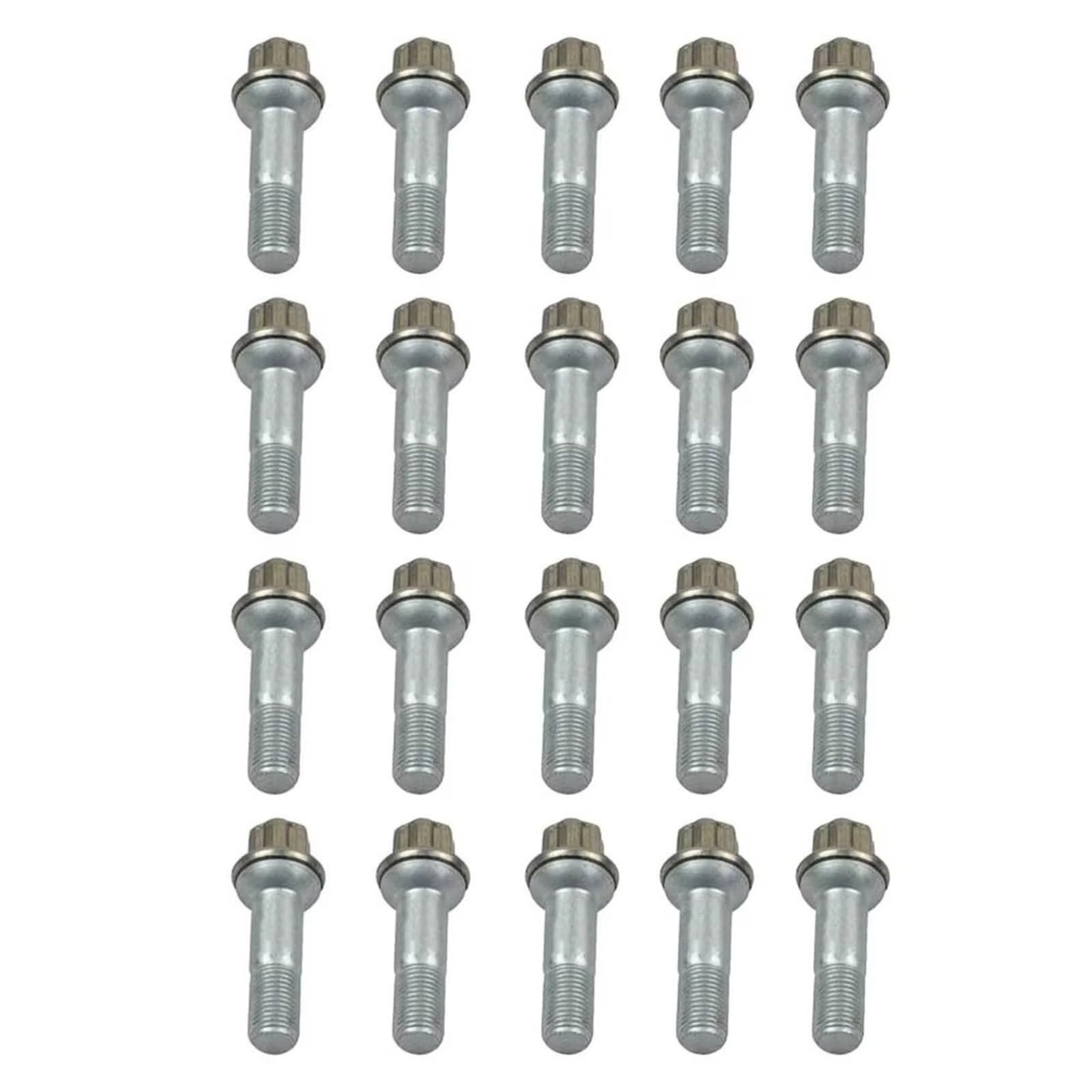 Tuerca Compatible Con Benz Para S Klasse W221 S 420 S 450 2006 2007 2008 2009 2010 2011 2012 2013 Juego De 20 Tuercas De Rueda OEM:0009902207