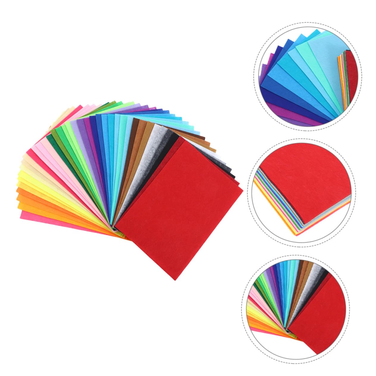 80 Stück Teiliges Bunte Filzplatten Vielseitiges Bastelfilzstoff Material für DIY Handwerk Nähen Patchwork Schulprojekte Kinderfreundlich Leuchtende Farben Inspirierendes Basteln