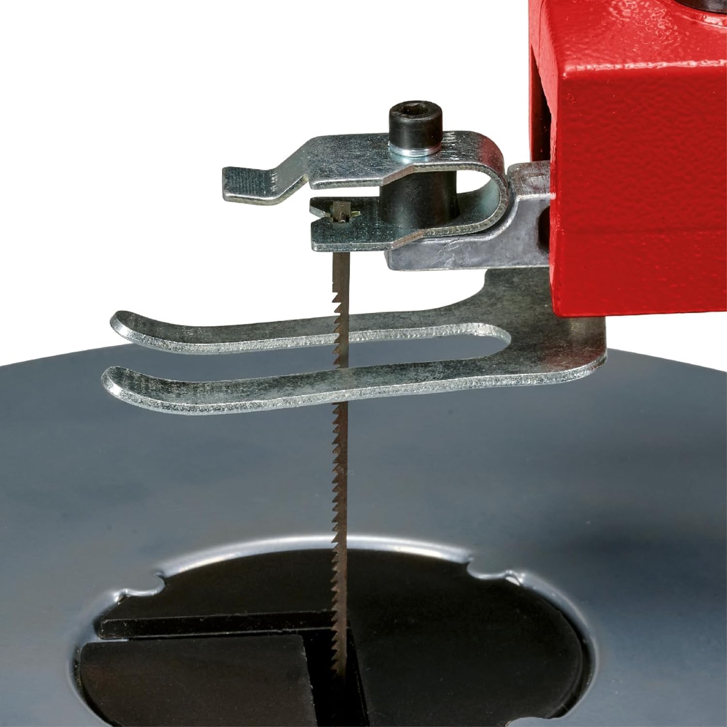 Einhell Sega da traforo TC-SS 406 E (120 W, altezza di taglio 50 mm, tavolo inclinabile a 47°, velocità variabile, soffiatore, incl. 2 lame)