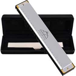 Armonica Hohner Super Chromonica EastRock Blues Harmonica - Llave de 24 agujeros C con estuche, arpa de órganos bucales, armónica diatónica para principiantes, adultos, niños, profesionales, estudiantes, amigos, regalos