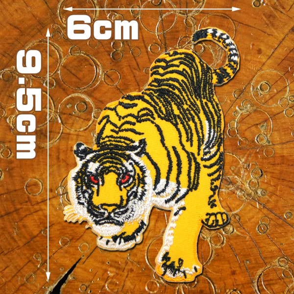 Amazon.co.jp: 刺繍 アイロン ワッペン【虎】タイガー トラ とら 寅