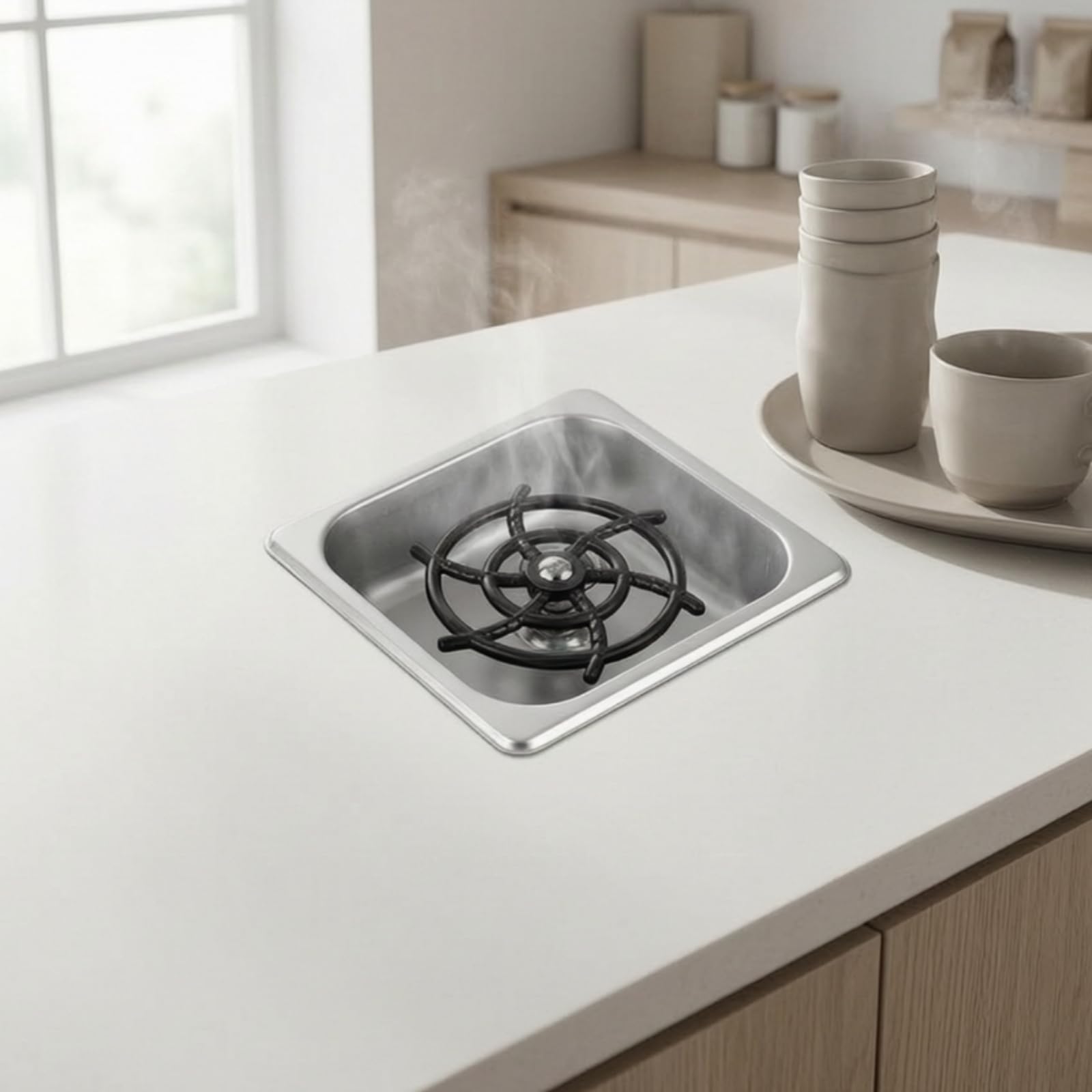 Lave-Tasses Encastrable Compact, Noir, Petit