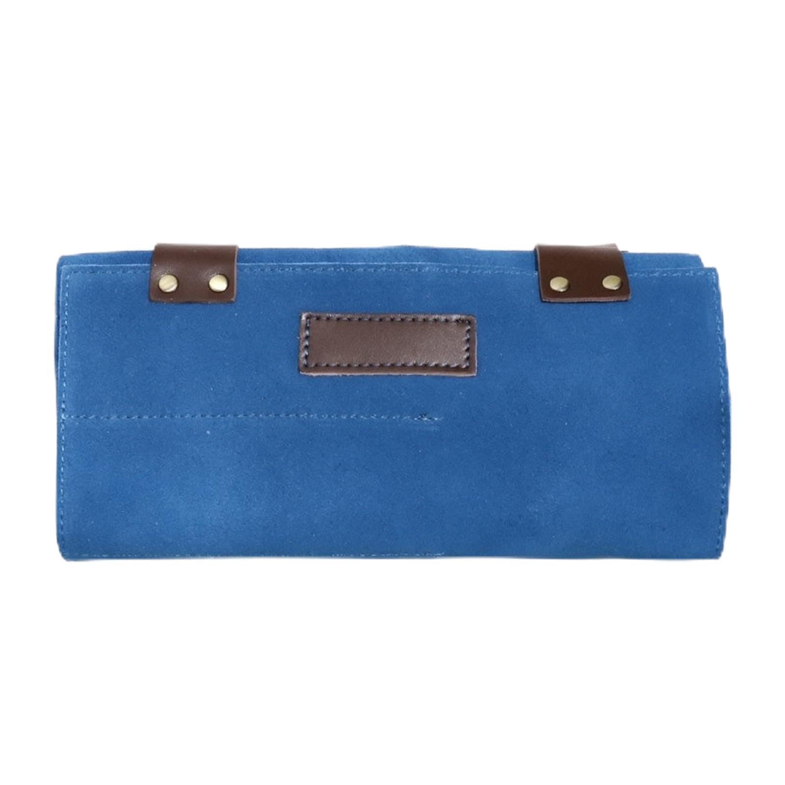 Borsa da Barbiere Durevole | Pelle di cuoio Smerigliata, Borsa da Parrucchiere, Compatto, Custodia con Bottoni a Pressione, per Salone, Toelettatura,