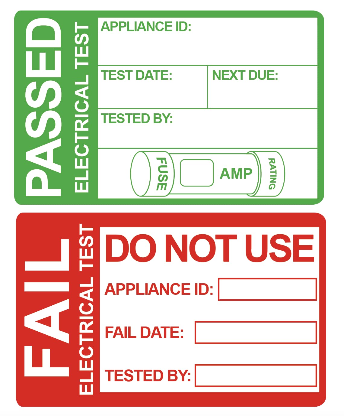 Test Form With Labels Poskornwel 1x1 6 Inch 200 Pcs Pass Pat Testing Labels | Desertcart Tunisia