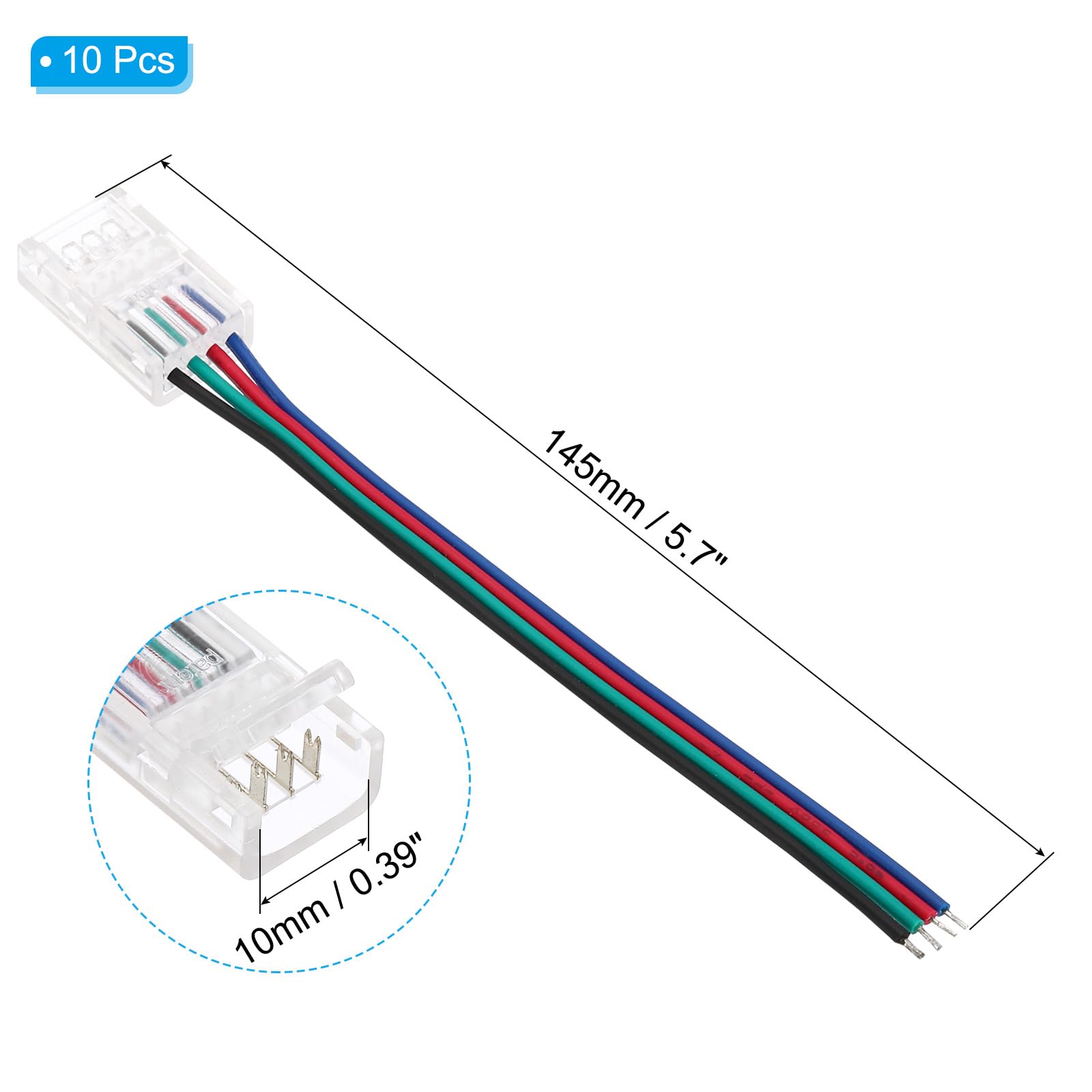 PATIKIL 4Pin RGB LED Strip Connectors - Image 2