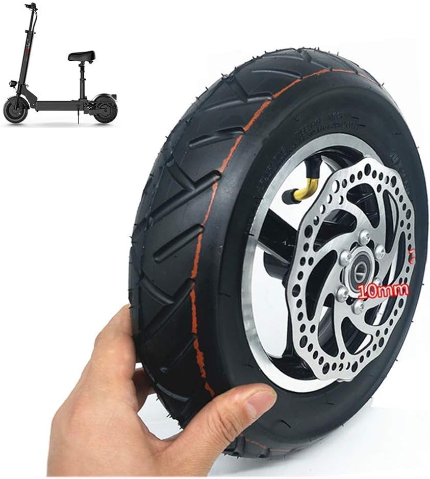 Electric Scooter Tires 10inch Vacuum Inflated Allwheels 10x2.50 Tire Set Including Disc Brake