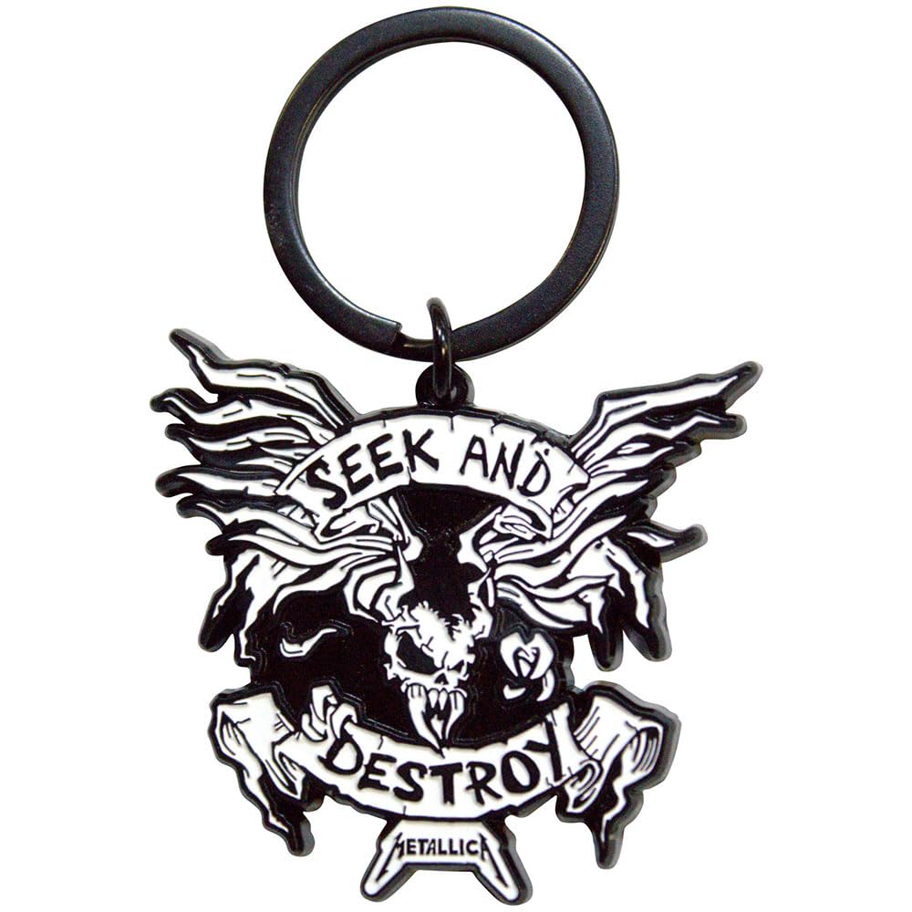 Rock Off officially licensed products Metallica Seek And Destroy keyring Keychain One Size