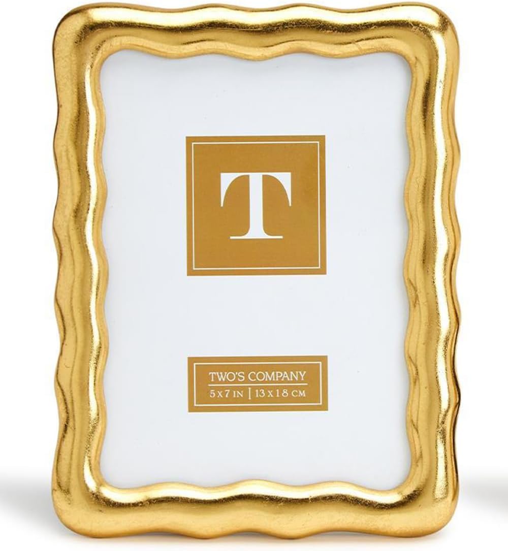 Two's Company 5" X7" Golden Ore Photo Frame