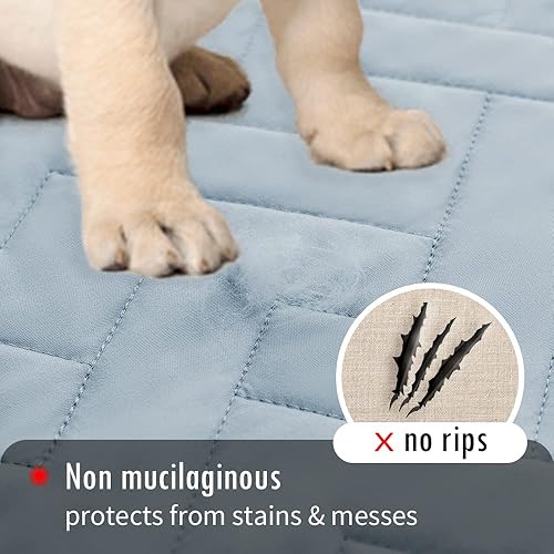 Miniatura 4 de fuguitex Funda impermeable para cama de perro, funda de sofá para mascotas, alfombrilla antideslizante para gatos, manta para sofá, silla, sillón