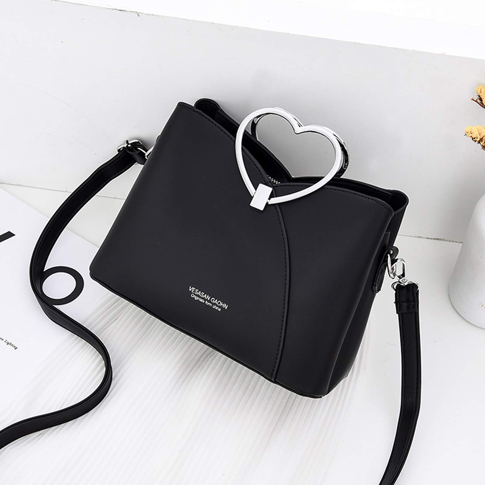 NICOLE & DORIS Fashion Handtasche für Damen Umhängetasche wasserdichte Schultertaschen PU-Leder Henkeltaschen Top Griff Tasche für Schule und Shopping