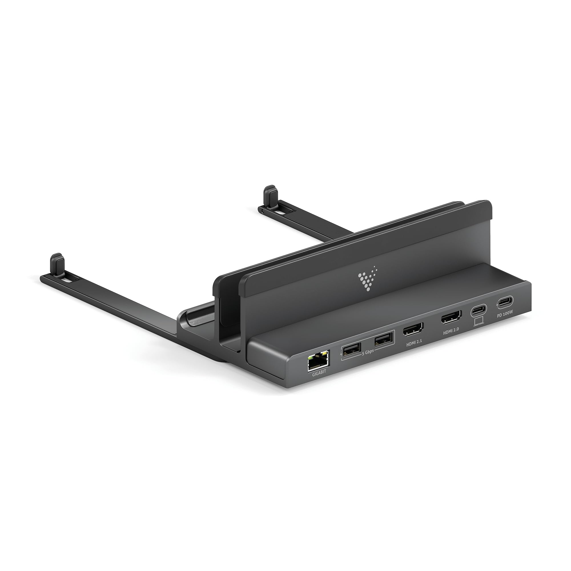 Vuelogic stacja dokująca USB C, podwójny ekran, 7 w 1, wielofunkcyjna stacja dokująca, laptop, obsługa 2 x HDMI 4K / 8K, Ethernet, multiport, czarna