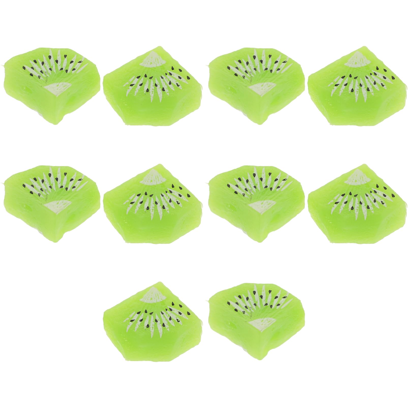 10pcs Realistic and Dragon Fruit Simulation Blocks for Kitchen Centerpiece Salad Material Lifelike Fake Fruits for Home Display