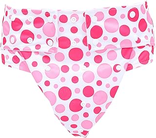 Healvian 1 Peça Calças De Fraldas Para Adultos Fraldas Urinárias Breves Para Adultos Fraldas Reutilizáveis Laváveis Fraldas De Pano Para Adultos Fraldas De Pano Noturnas Para Homens