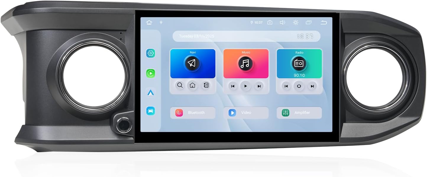 Dasaita Android 13 Car Stereo for Toyota Tacoma 2016-2022 with Wireless Apple Carplay/Android Auto, 11.6″ Touch Screen Head Unit, GPS Radio, 8G RAM+256G ROM, Bluetooth 5.0, 5G WiFi/4G LTE, Gray Dasaita Android 13 Car Stereo for Toyota Tacoma 2016-2022 with Wireless Apple Carplay/Android Auto, 11.6″ Touch Screen Head Unit, GPS Radio, 8G RAM+256G ROM, Bluetooth 5.0, 5G WiFi/4G LTE, Gray