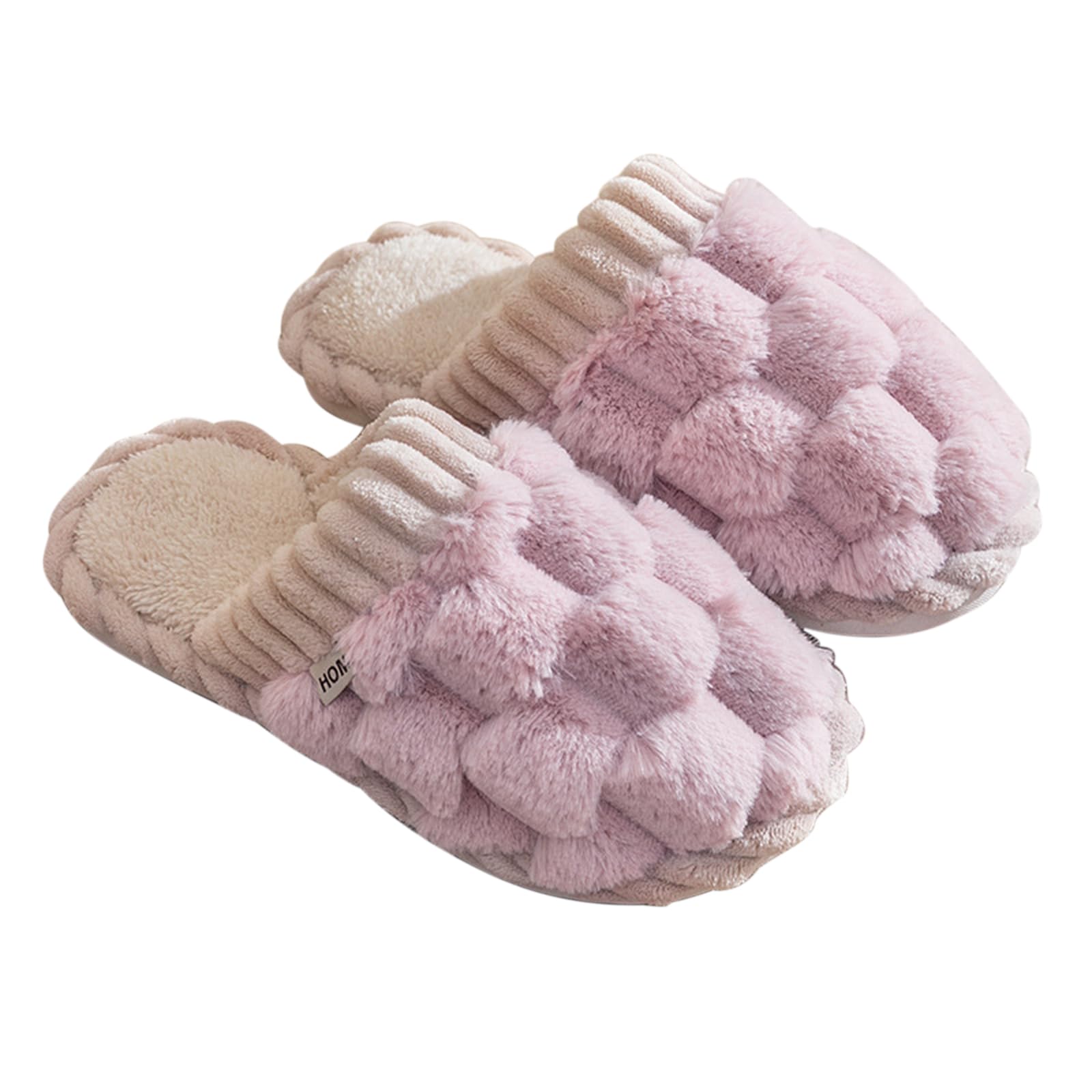 Slippers for Women Soft Fluffy Slippers Memory Foam Slipper Winter Cosy Plush Warm House Shoes for Indoor Outdoor
