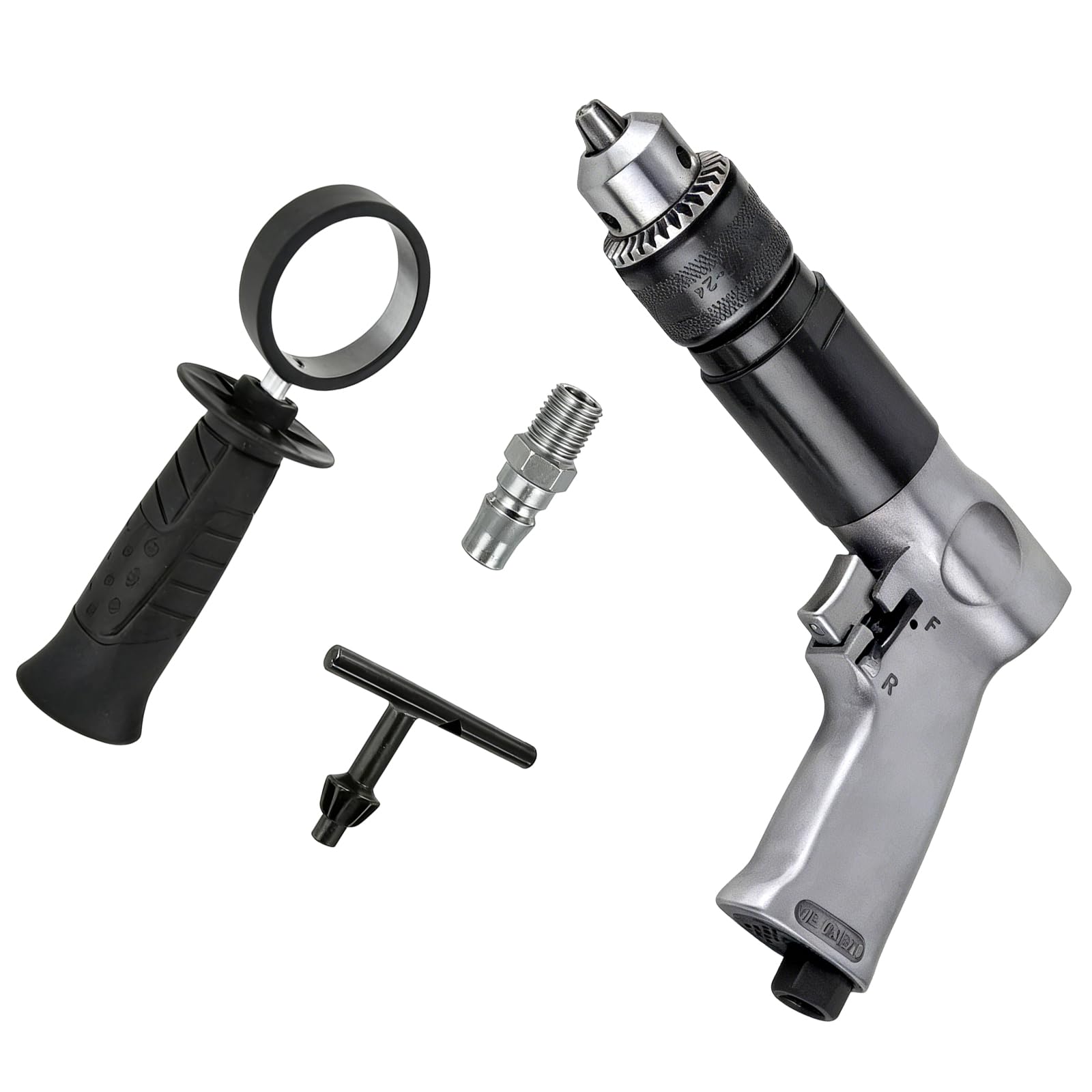 Ergonomic High Speed Pneumatic Drill Reversible Rotation Air for Hole Drilling Pneumatic 3 / 8inch / 1 / 2inch Industrial Air