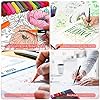 Dual Markers Brush Pens, 36 Fine Point Art Marker, Double Tip Colored Pen for Adult Coloring Hand Lettering, School Classroom Art Suppliers - Image 6