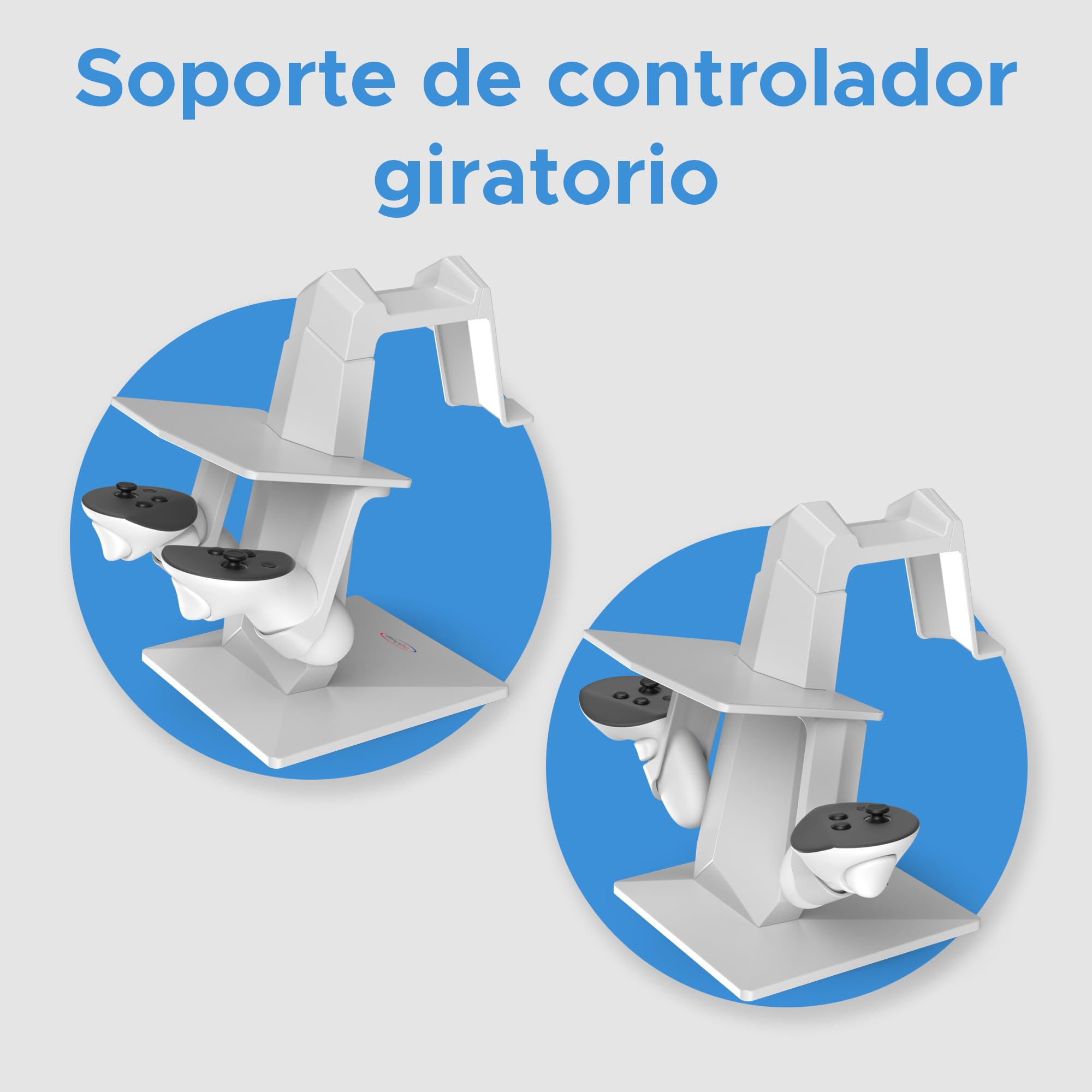 Digicharge Soporte de Auriculares VR para Meta Quest 3S, Quest 3, Oculus Quest 2 VR Mount Display Storage para Auriculares y Controladores táctiles - 5