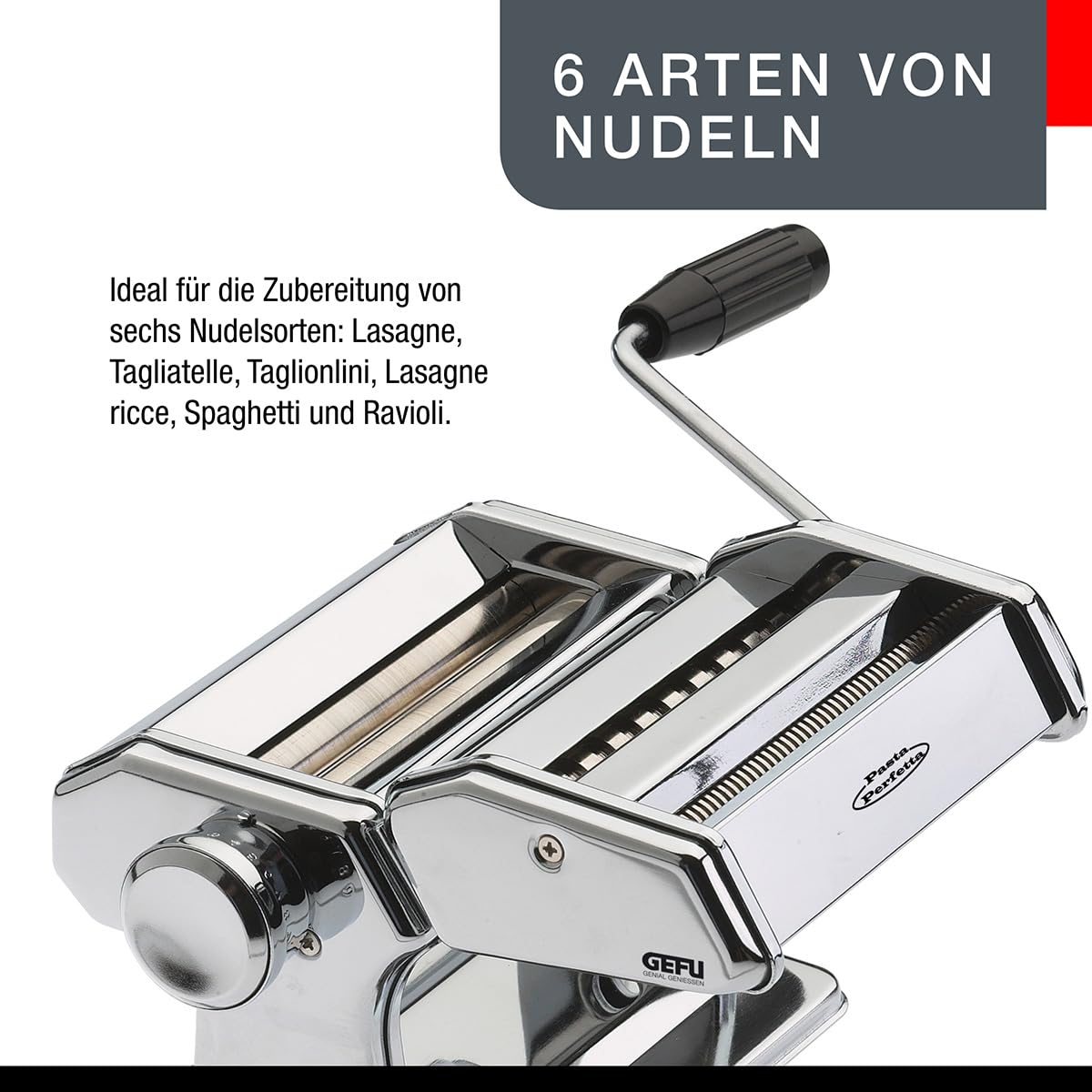 GEFU GE28410 Gefu Adaptateur pour Machine à Pâte Fraiche Acier Inoxydable Inox 18,5 x 5,5 x 10,8 cm