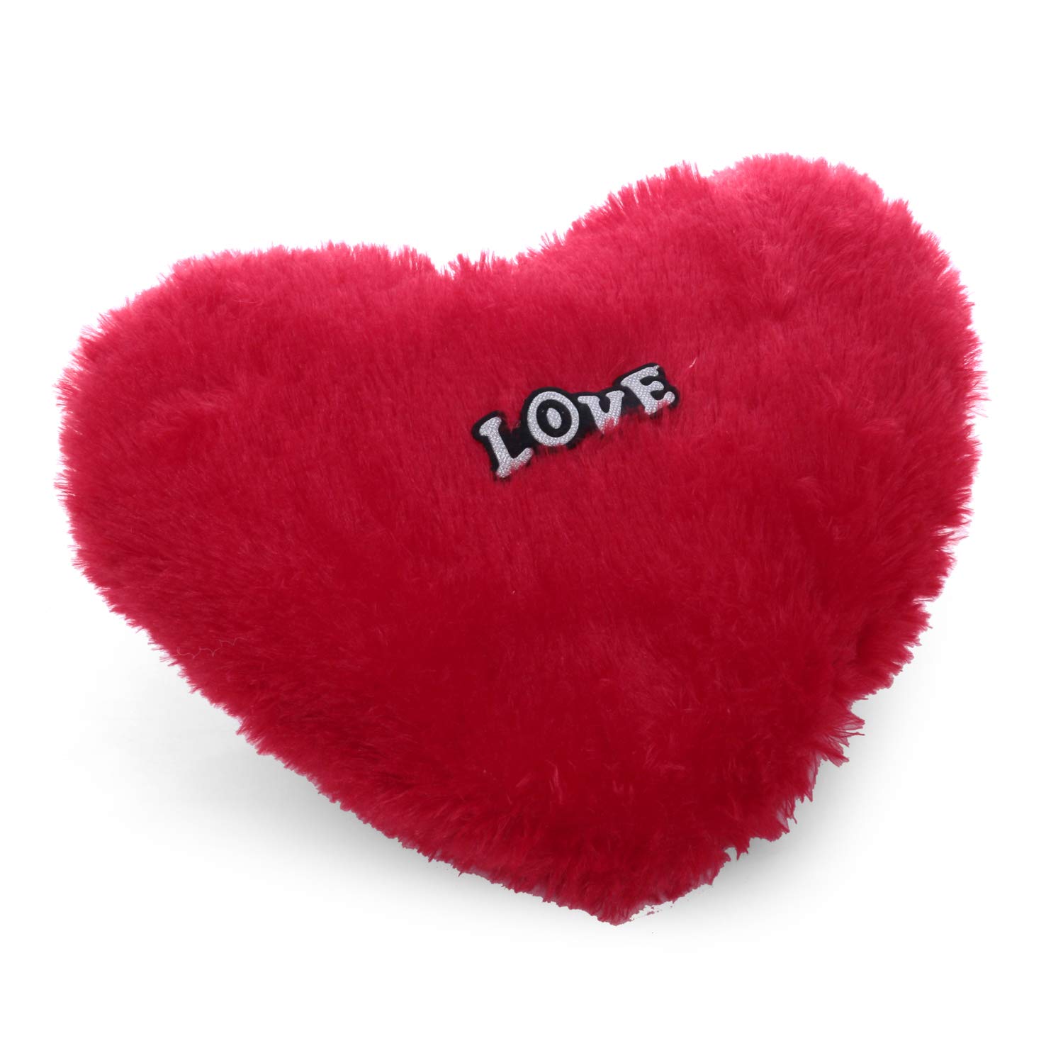 Collectible India Heart Shape Soft Plush Love Cushion Pillow (Red)