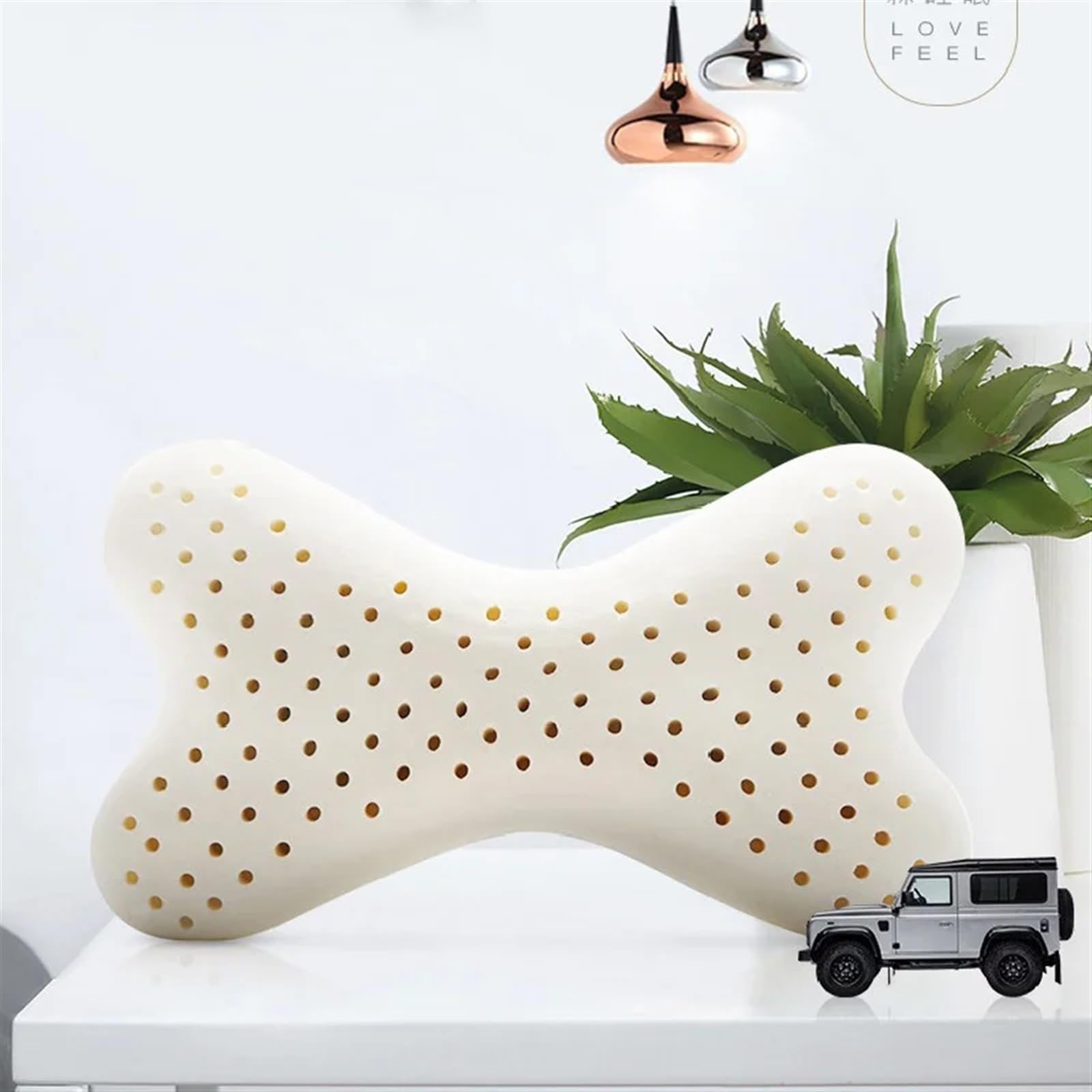Almohada De Espuma Con Memoria Almohada de espuma viscoelástica for cama, protección del cuello, rebote lento, tamaño del cuello Cervical for la salud, 50x30CM, for cama con respaldo lateral Para La C