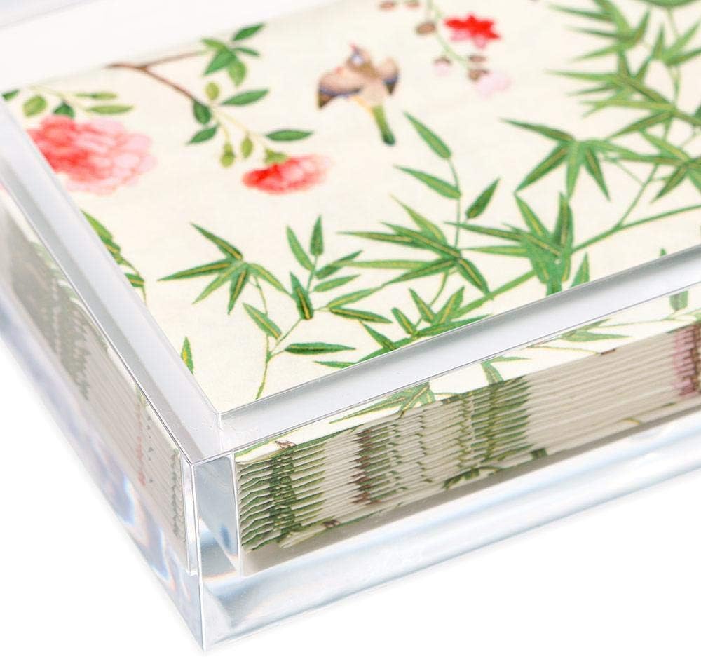 Caspari Napkin Holder, Guest Towel, Clear - Image 2