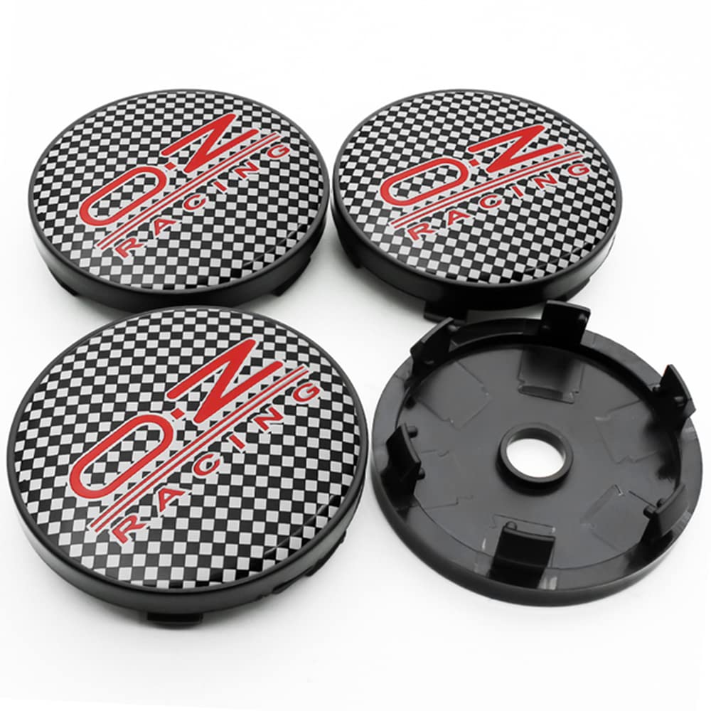 4 Capuchons Centraux Pour Jantes OZ Racing 60 Mm - Enjoliveurs étanches Avec Emblème - Protègent Contre Poussière Et Rayures
