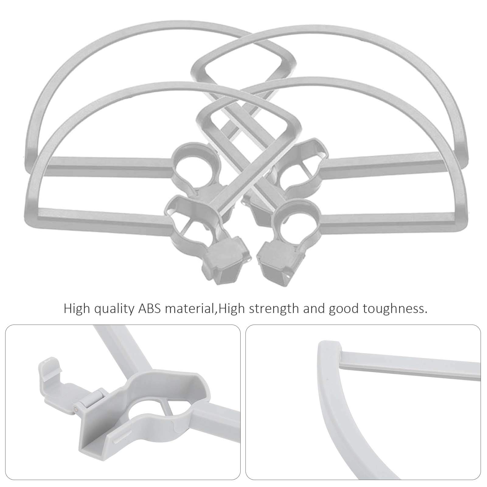 Keenso 4pcs LowNoise Propellers Props Blade Drone Propeller Protector, Blades Ring Guard Fit for Mavic Mini 2 Drone (Grey) Aero Parts Aero Accessories
