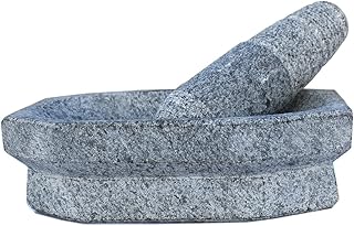 Mortar and Pestle Set Stone 10 * 6 inch greay