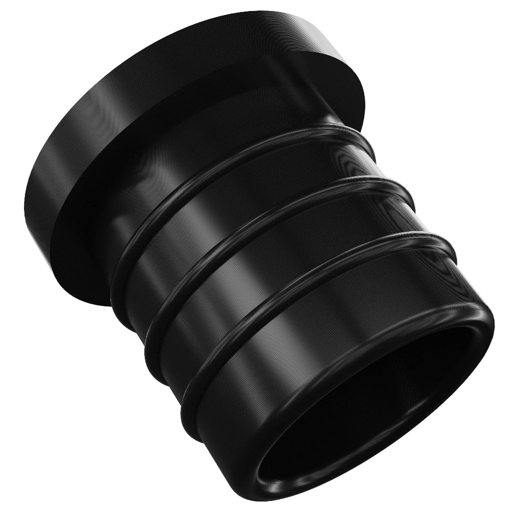 40mm (1 9/16") Black Hollow Blanking Plastic End Cap Bung for Hose & Pipes