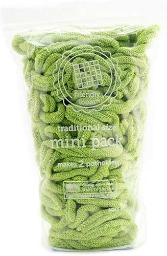 Lazos de algodón Harrisville Designs, 7 pulgadas, 16 opciones de color , Brillantes, Lime