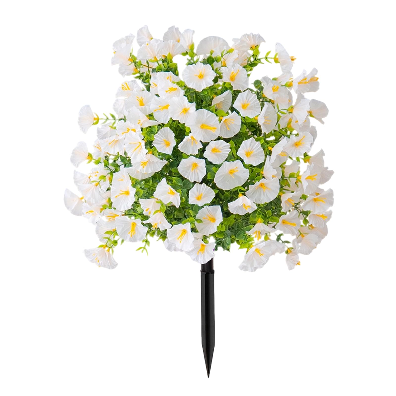 JSGHGDF Artificial Morning Glory Flower Stake Realistic Green Plant for Garden Patio Yard Wedding Festival Flower Arrangement Simulation Green Plant Ground Outlet Morningglory