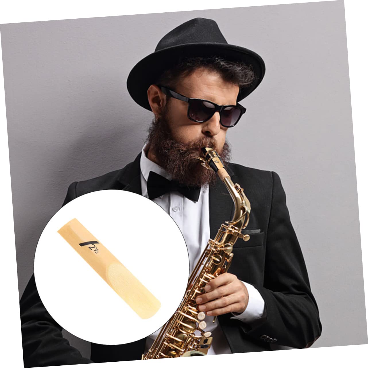 Toddmomy 50 Piezas Cañas Para Saxofón Bemol Cañas De Repuesto Para Saxofón De Instrumentos Musicales Para Practicar y Tocar