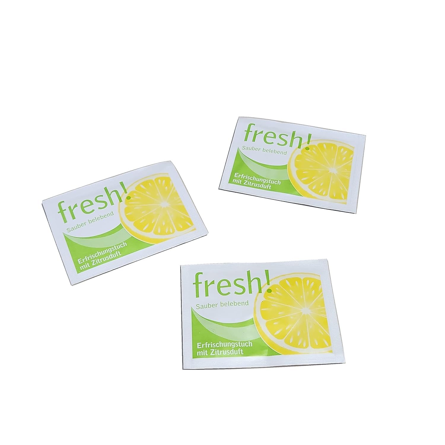 1000 Premium Erfrischungstücher Reinigungstücher Feuchttücher Citrustüchlein 19x13cm gefaltet auf 80x60mm Citrus Duft ohne Plastik ohne Parabene