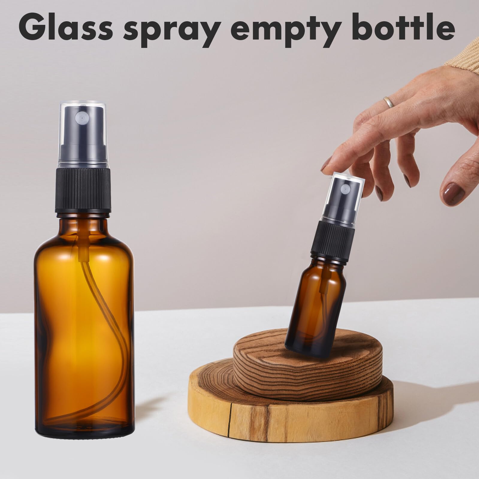 10 pezzi Bottiglie Spray in Vetro Riutilizzabili e Nebulizzatore Fine per Profumi Cosmetici e Essenziali Piccole e Portatili per Viaggi Materiale Vetro Spesso Perdita