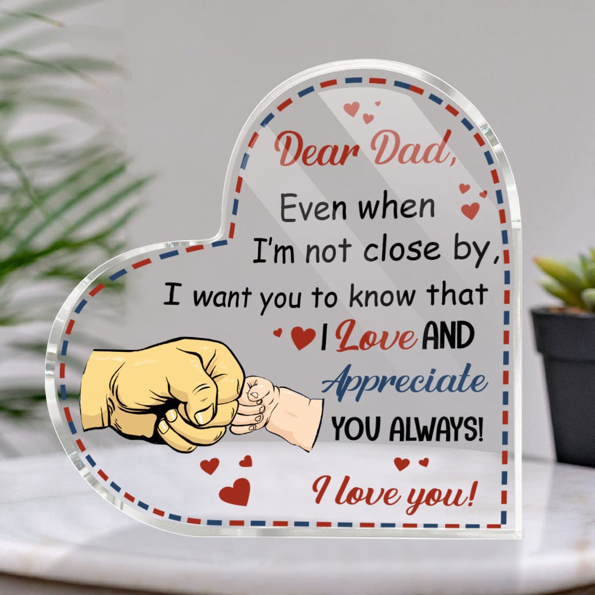 Dear Daddy ' Funny Dad Gifts - Quote Acrylic Block Painting Funny Daddy  Quotes Idea Acrylic Blocks Best Dad Gift, image size:1200x1200