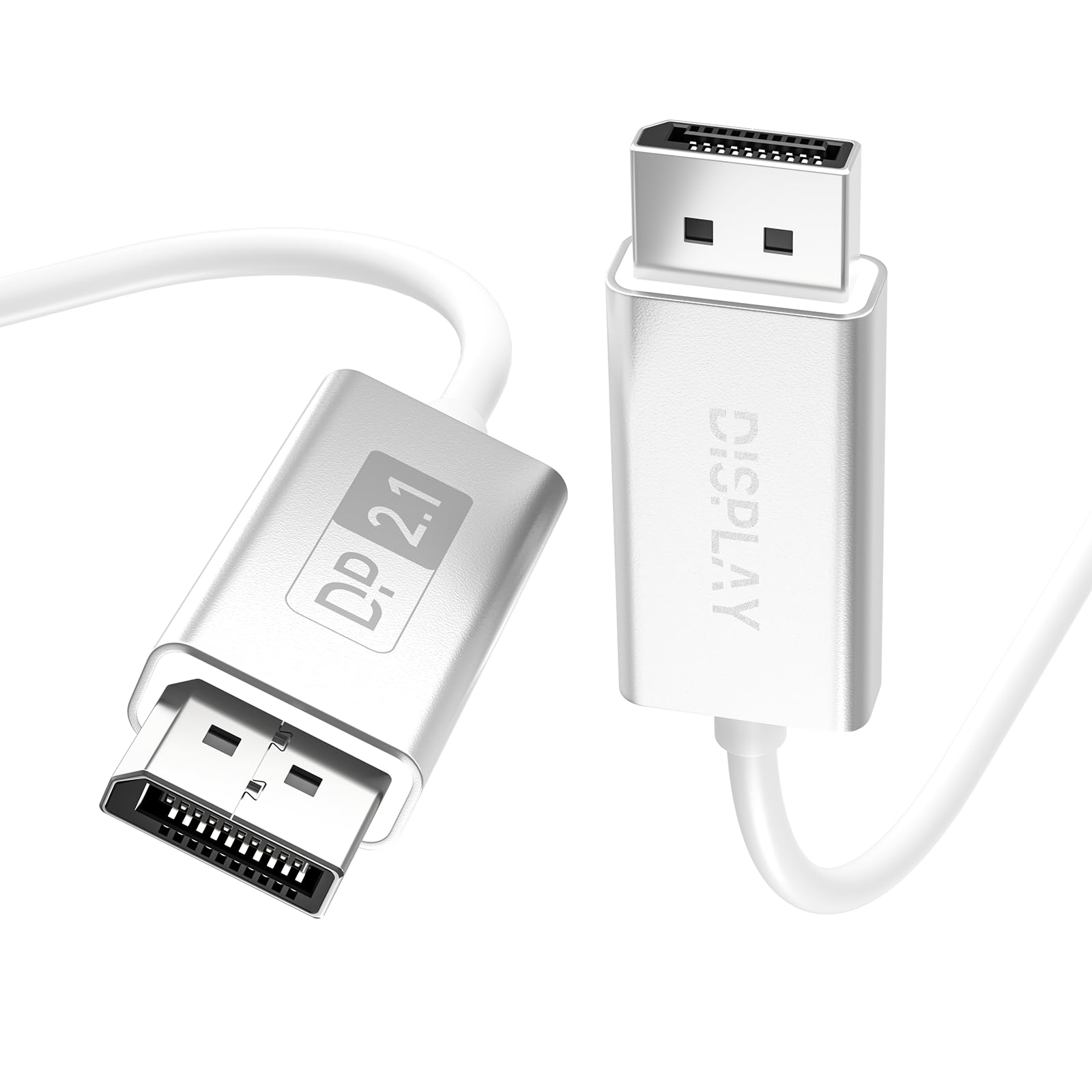 DisplayPort 2.1 Cable Fiber Optic 33ft[16K@60Hz,8K@120Hz,4K@240Hz]40Gbps DP 2.1 Cable Compatible with Gaming Monitor NVIDIA GeForce RTX 4090 & AMD Radeon RX 7900 XTX - FreeSync G-Sync Support