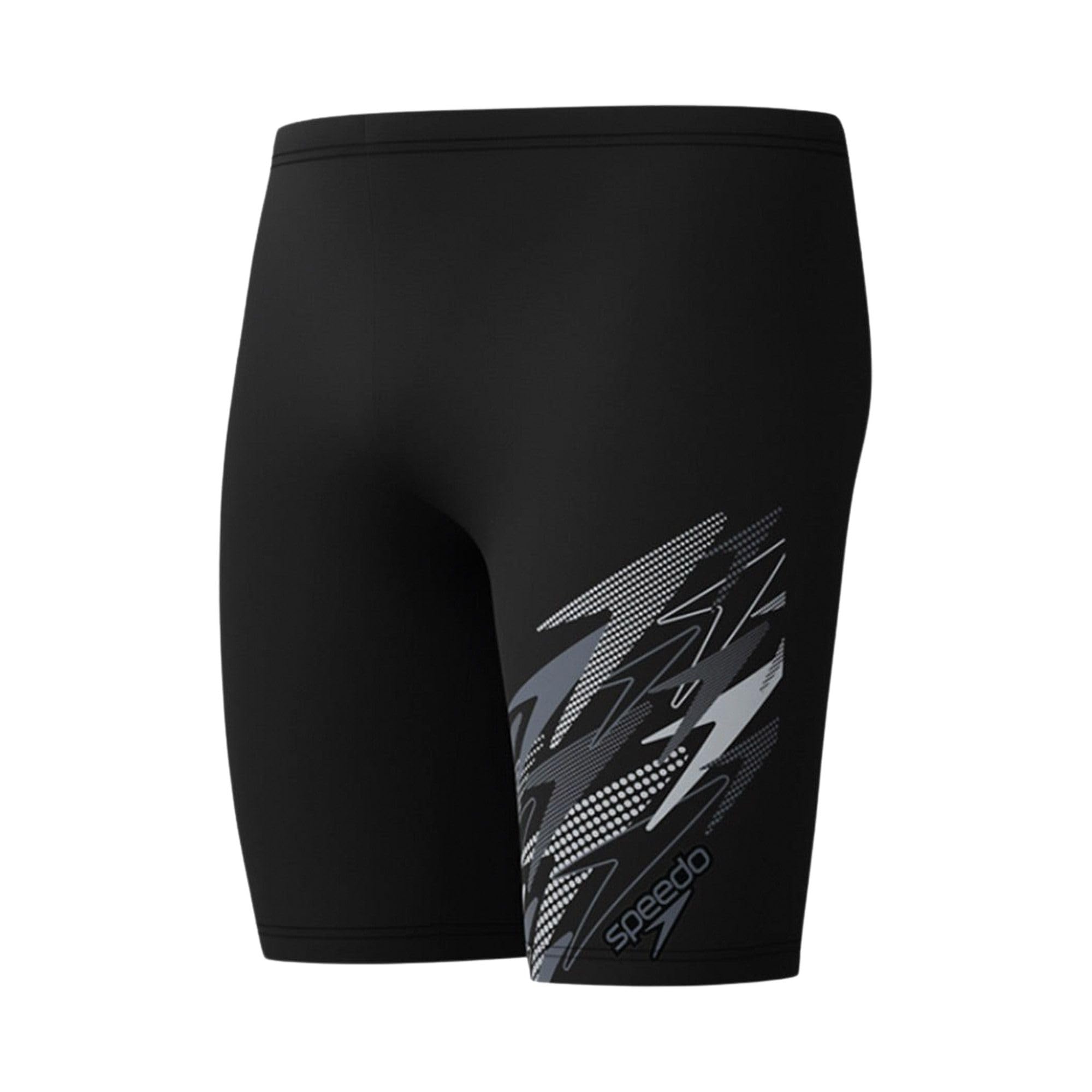 Speedo Men's Medley Logo Swim Jammer, Black, 32