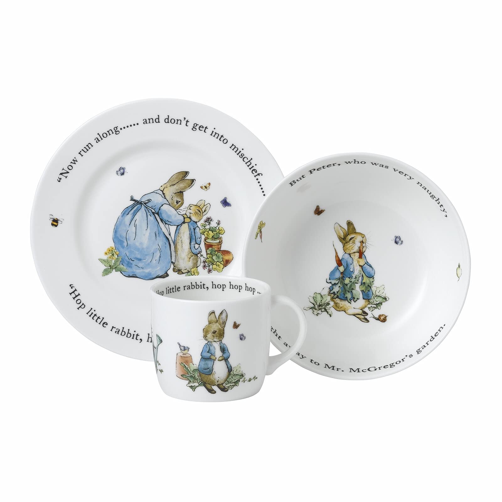 Wedgwood Peter Rabbit 3pc Set Peter Rabbit 3pc Set, Blue Buy Online in