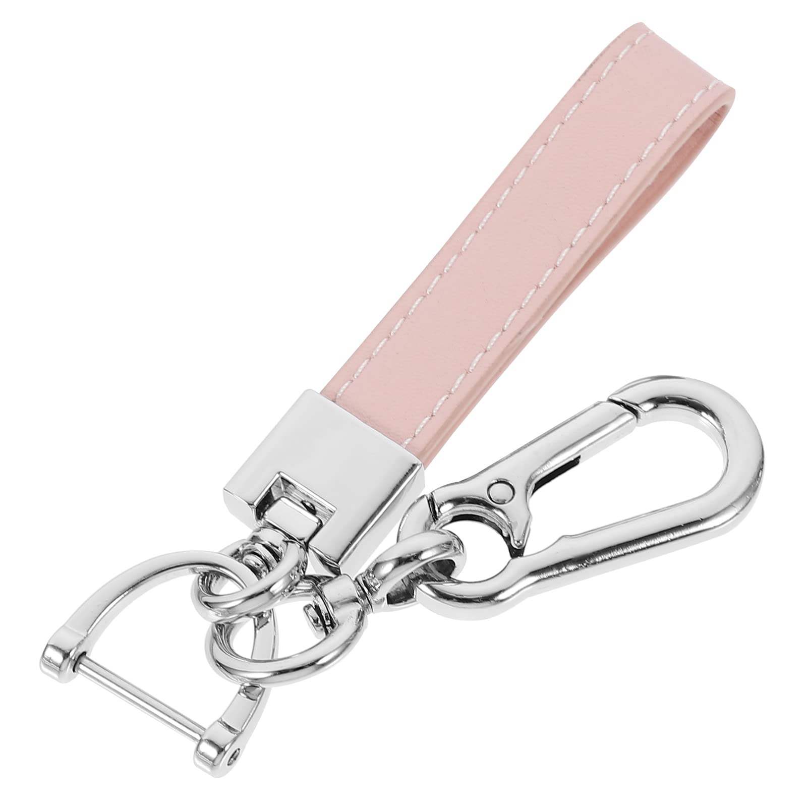 VICASKY Car Key Holder Wrist Lanyards Key Chain Holder: Key Chain with Cowhide Strap Hand Wristlet Keychain for Car Key, Handbag, Purse Backpack Decor Car Key Car Ring