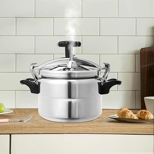 Miniatura 6 de Olla a presión de acero inoxidable, olla a presión de aluminio a prueba de explosiones, olla arrocera de gran capacidad con tapa de apertura y