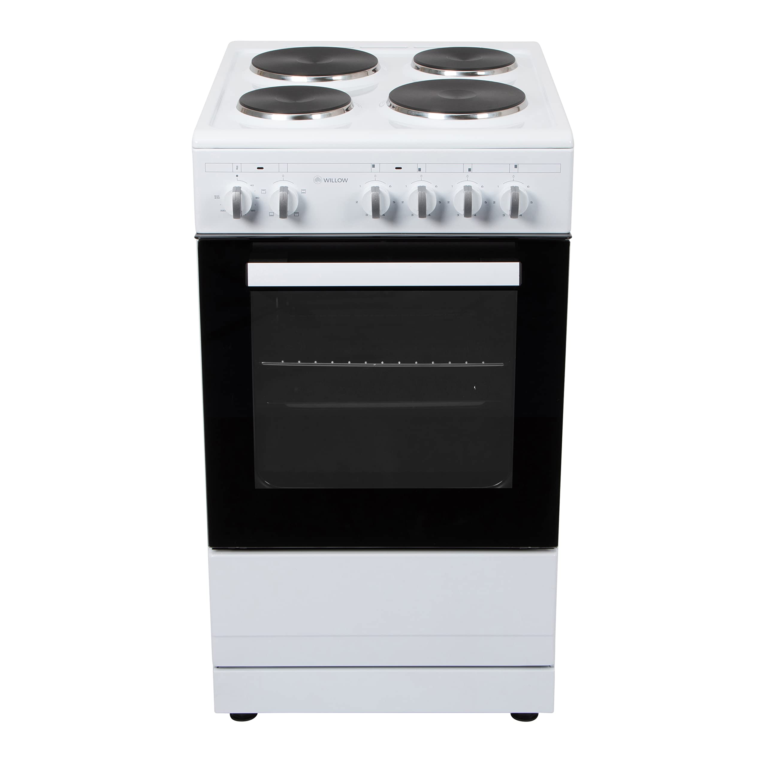 Buy Willow WSE50W 50cm Wide, 4 Solid Top Cooking Zones and Single