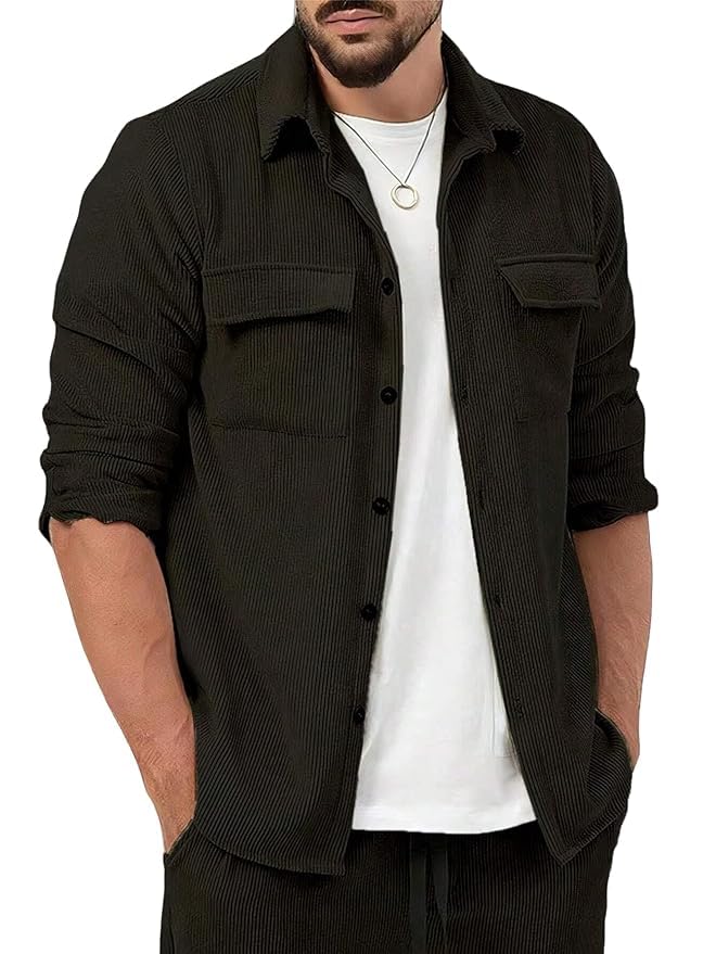 Image of Luxrio Textured Shirts for Men || Casual Shirt for Men || Shirt for Men|| Men Stylish Shirt || Men Fancy Shirt || Men Full Sleeve Shirt || Plain Shirts for Men SHT-SEER-