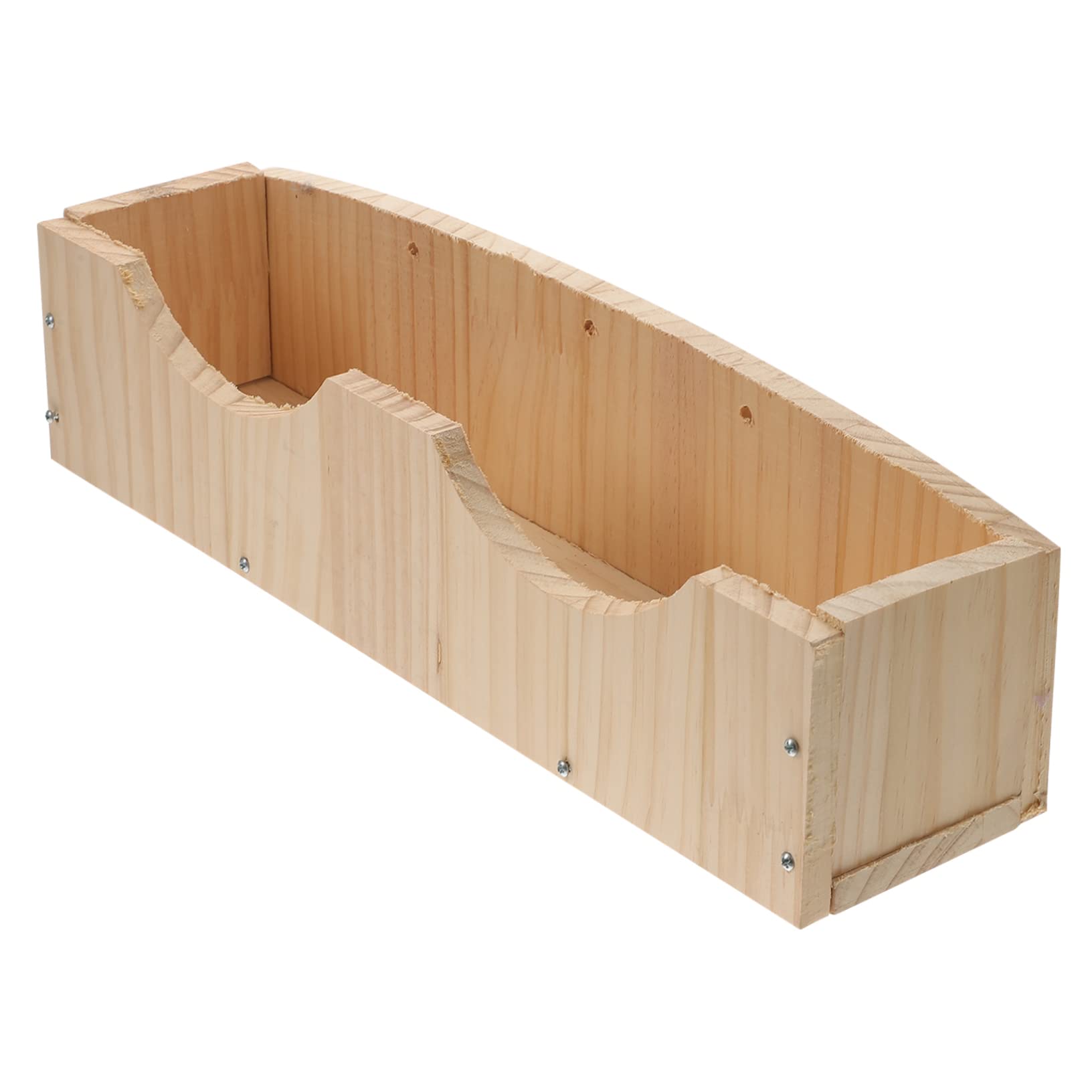 Mangiatore per Conigli in Legno Supporto per Fieno Porta Cibo Grande Fissabile per Roditori