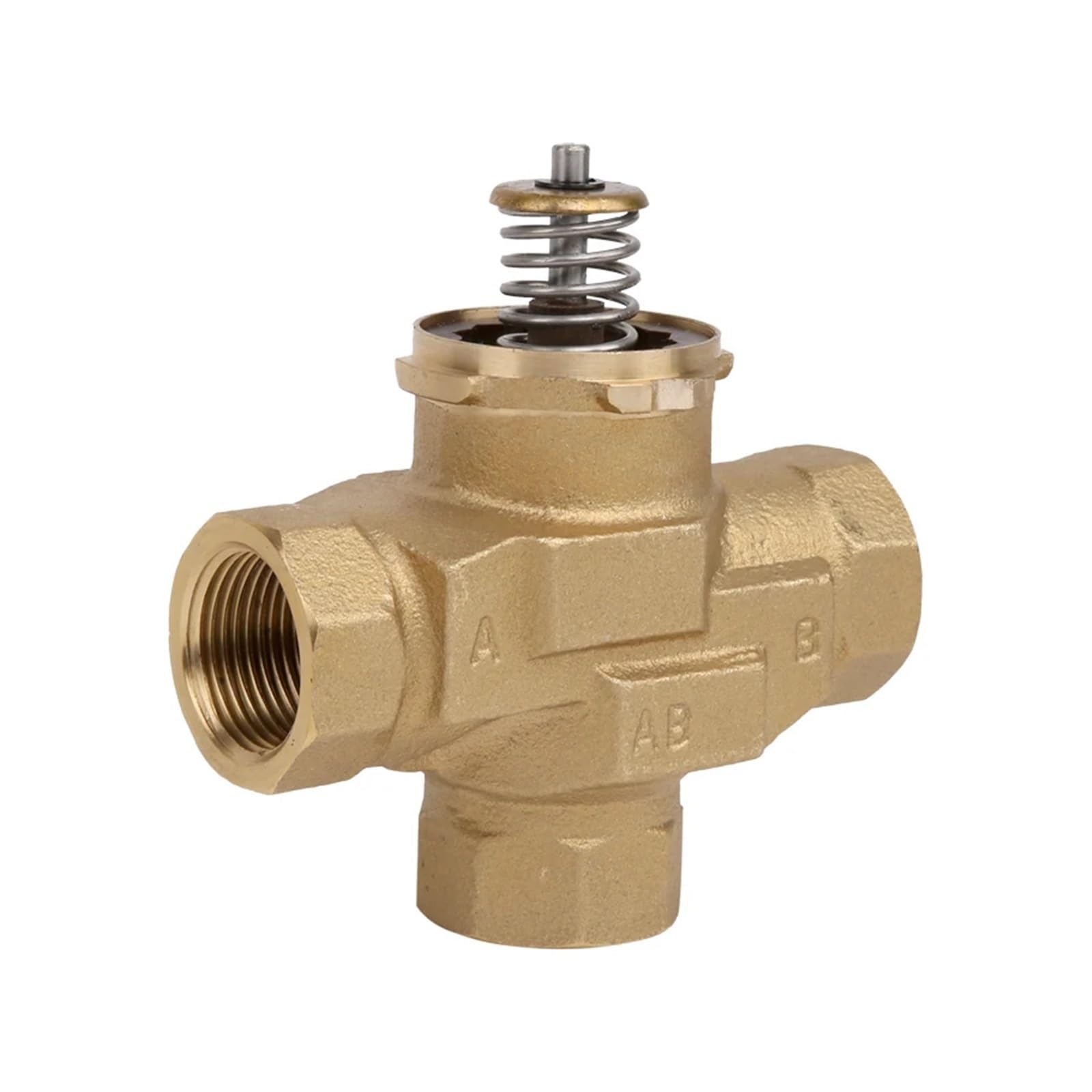 Trójdrożny zawór odcinający z napędem silnikowym mosiądzu, AC220V, wentylatorem VC6013, elektryczny, kulowy, 1/2'' 3/4'' 1''(1/2")